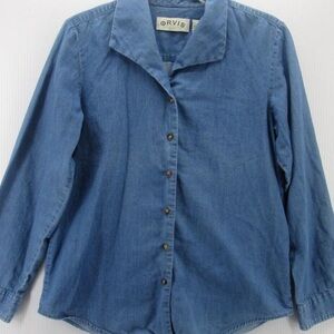 Orvis Vintage Blue Button Down Shirt